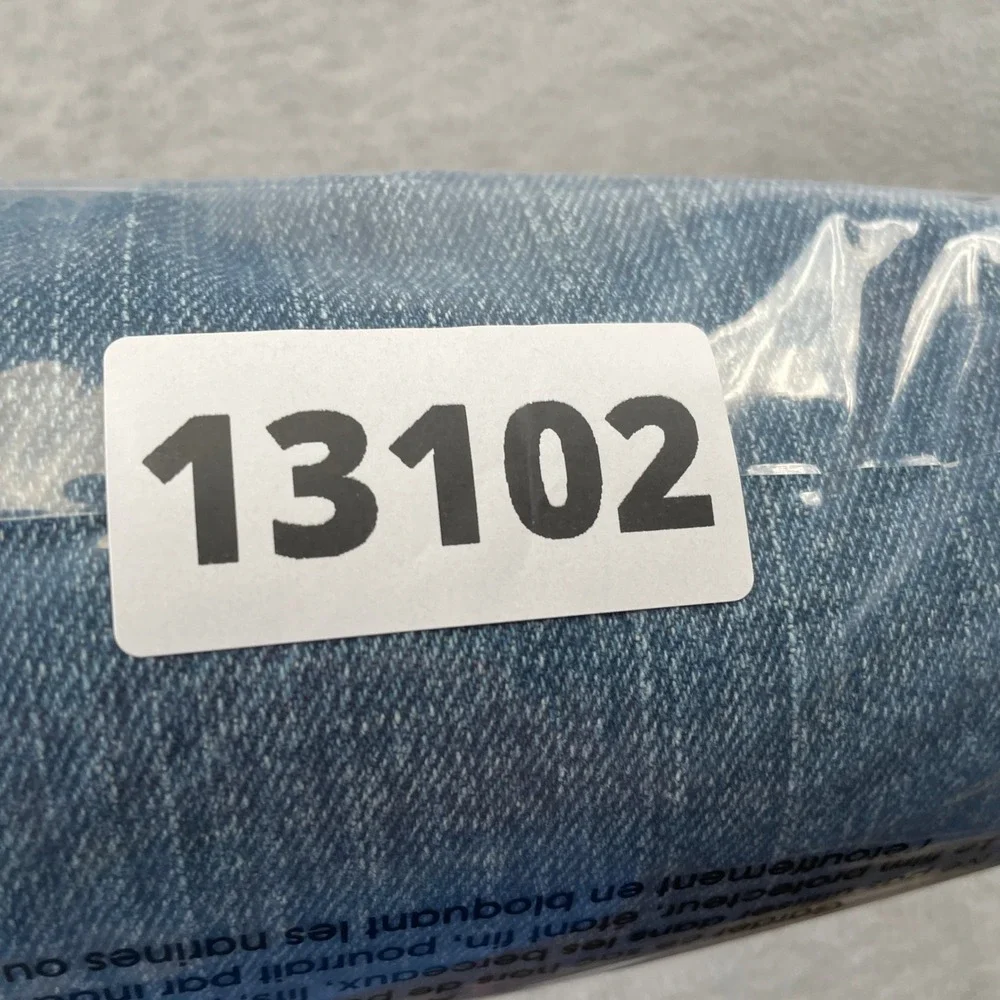 Abercrombie & Fitch Jeans Women 6L Blue Flare Stretch Low Rise Distressed Hem - Picture 7 of 7